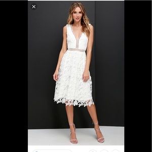 Lulus white dress